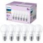 Preview: 6er Set PHILIPS LED E27 A60 5W = 40W 470lm 2700K warmweiß matt