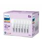 Preview: 6er Set PHILIPS LED E14 P45 4,9W = 40W 470lm 2700K warmweiß matt