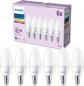 Preview: 6er Set Philips LED Kerzenlampe E14 B35 4,9W 2700K 470lm warmweiß matt
