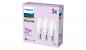 Preview: 3er Set PHILIPS LED Kerze E14 3W = 25W 250lm 2700K warmweiß matt