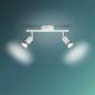 Preview: Philips 2er Limbali Decken-/Wandspot in Weiß matt mit 2 x GU10 Fassung IP20 - GU10 Leuchtmittel nicht enthalten
