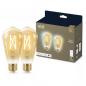 Preview: 2er Pack WIZ E27 Smarte LED Filament Vintage Lampe Bernstein Tunable White 7W wie 50W WLAN