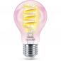Preview: Philips WiZ Smart LED-RGB-Filament A60 E27 6,3W wie 40W 470lm 2200–6500K dimmbar WiFi Bluetooth