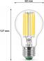 Preview: Besonders effiziente PHILIPS E27 LED Filament Lampe 5,2W wie 75W universalweißes Licht 4000K klar - Energieeffizienzklasse A