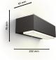 Preview: Philips Stratosphere Outdoor Wandleuchte Ultra-Efficient up/down anthrazit 3,8W, 2700K warmweißes Licht, IP44