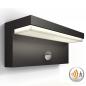 Preview: Philips Outdoor Ultra-Efficient Bustan Wandleuchte anthrazit 3.8W, Bewegungssensor, 4000K kühlweißes Licht, IP44