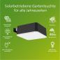 Preview: Philips LED Solar Wandleuchte Vynce mit Tageslichtsensor in Schwarz 1,5W IP44