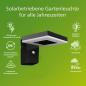 Preview: Philips Outdoor Ultra-Efficient Solar Zonal Wandleuchte 1.3W, Tageslicht- und Bewegungssensor, eckig, 3000 Kelvin, schwarz