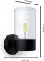 Preview: Philips Wandleuchte Flareon Schwarz/Transparent