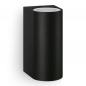 Preview: Philips Wandleuchte Nightingale in Schwarz up/down mit 2 x GU10 Fassungen IP44