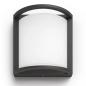 Preview: Philips Outdoor Wandleuchte Samondra in Anthrazit mit warmweißem Licht IP44