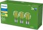 Preview: 3er Set Philips LEDclassic Ultra Efficient A60 E27 4W wie 60W 640lm 2700K Klar
