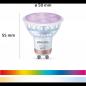 Preview: 2er-Pack PHILIPS WiZ Smart LED GU10 RGB 4,7W wie 50W 345lm 2200–6500K Matter dimmbar