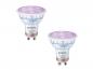 Preview: 2er-Pack PHILIPS WiZ Smart LED GU10 RGB 4,7W wie 50W 345lm 2200–6500K Matter dimmbar