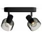 Preview: Philips 2er Sleet Decken-/Wandspot in Schwarz IP20 - E14 Fassung - aus Glas und Metall