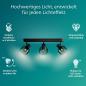Preview: Philips 3er Sleet Deckenstrahler in Schwarz IP20 - E14 Fassung - aus Glas und Metall