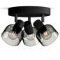 Preview: Philips 3er Sleet Deckenstrahler in Schwarz IP20 - E14 Fassung - aus Glas und Metall