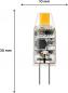 Preview: 2er Set Philips LED G4 Brenner 1W 2700K 100lm Warmweiß transparent