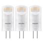 Preview: 3er Set PHILIPS LED G4 1,8W = 20W 205lm 2700K warmweiß Kapsel 12V
