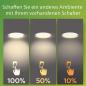 Preview: Philips Pebblo LED Deckenleuchte Ultraeffizient in Schwarz 2700K SceneSwitch