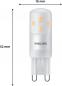 Preview: PHILIPS LED G9-Stiftsockel Lampe 2,7W wie 25W warmweisses Licht