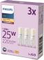 Preview: 3er Set PHILIPS LED G9 1,9W = 25W 220lm 2700K warmweiß