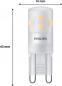 Preview: 3er Set PHILIPS LED G9 1,9W = 25W 220lm 2700K warmweiß