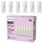 Preview: 6er Set PHILIPS LED G9 Capsule 1,9W = 25W 220lm 2700K extra warmweiß