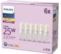 Preview: 6er Set PHILIPS LED G9 Capsule 1,9W = 25W 220lm 2700K extra warmweiß