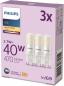 Preview: 3er Set PHILIPS LED G9 Kapsel 3,7W = 40W 470lm 2700K extra warmweiß