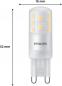 Preview: 6er Set PHILIPS LED G9 Kapsel 3,7W = 40W 470lm 2700K extra warmweiß