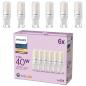 Preview: 6er Set PHILIPS LED G9 Kapsel 3,7W = 40W 470lm 2700K extra warmweiß
