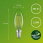 Preview: Philips E14 Classic ultraeffiziente LED-Kerzenlampe Filamentoptik 2,3W wie 40W warmweisses Licht