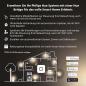Preview: Philips Hue 2-flammiger LED-Wandstrahler RUNNER in Schwarz Tunable White