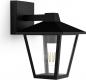 Preview: Philips Outdoor Kinno Wandleuchte mit E27-Fassung, Schwarz