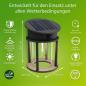 Preview: Philips Solar Außenwandleuchte Geri mit Bewegungsmelder Ultra Efficient Schwarz neutralweißes Licht IP44 - austauschbare Solarlampe