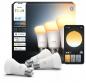 Preview: 3er Philips Hue White Ambiance E27 Lampen 6W wie 60W - tubable white dimmbar
