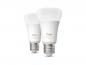 Preview: 2er Set Philips Hue White E27 LED Lampen 8,1W wie 75W warmweißes bis kaltweißes dimmbares Licht