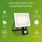 Preview: Philips Lois Flutlichtstrahler mit Sensor für den Außenbereich - 30 W, 3000K weißes Licht, Schwarz