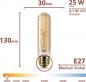 Preview: Philips LED E27 Spiral Vintage 3.1W 270lm 1800K Bernstein dimmbar