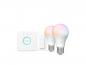Preview: Basis Starter-Set Philips Hue Essential  2 x E27 LED Lampe 8W wie 60W  RGBW + Dimmer Switch + Bridge