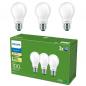 Preview: 3er Set Philips LEDclassic UltraEfficient A60 E27 7,3W 1535lm 2700K Matt – extrem effiziente LED-Lampe wie 100 Watt