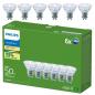 Preview: 6er Set  Philips LED GU10 Spot 2,1W 2700K Warmweiß 36° – energieeffizienter 50W Ersatz