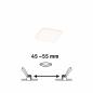 Preview: Paulmann 92393 EB Panel Veluna VariFit IP44 4,5W 3000K 75x75mm Kunststoff