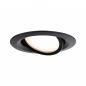 Preview: Paulmann 92459 LED Einbauleuchte Nova Plus Coin Einzelleuchte schwenkbar IP65 rund 93mm 30° Coin 6W 470lm 230V dimmbar 2700K Schwarz matt