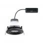 Preview: Paulmann 92459 LED Einbauleuchte Nova Plus Coin Einzelleuchte schwenkbar IP65 rund 93mm 30° Coin 6W 470lm 230V dimmbar 2700K Schwarz matt