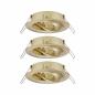 Preview: Paulmann 92489 EBL Choose 3er Spot schwenkbar max 3x10W 230V 51mm Messing geb Alu