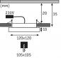 Preview: Paulmann 92950 Einbauleuchte Set Panel Areo eckig IP23 LED 8W 3000K 120x120mm Weiß