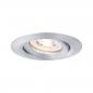 Preview: Paulmann 92974 EBL Set Nova mini Plus Coin EasyDim schwenkb 1x4,2W 2700K 230V Alu gedr/Alu