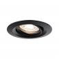 Preview: Paulmann 93085 LED Einbauleuchte Easy Dim Nova Mini Plus Coin Basisset modern schwenkbar rund 66mm 15° Coin 4W warmweiß Schwarz matt